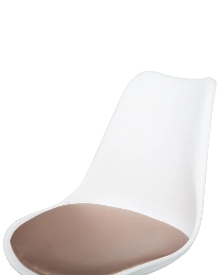 Desk Chair Faux Leather Pink Jasper