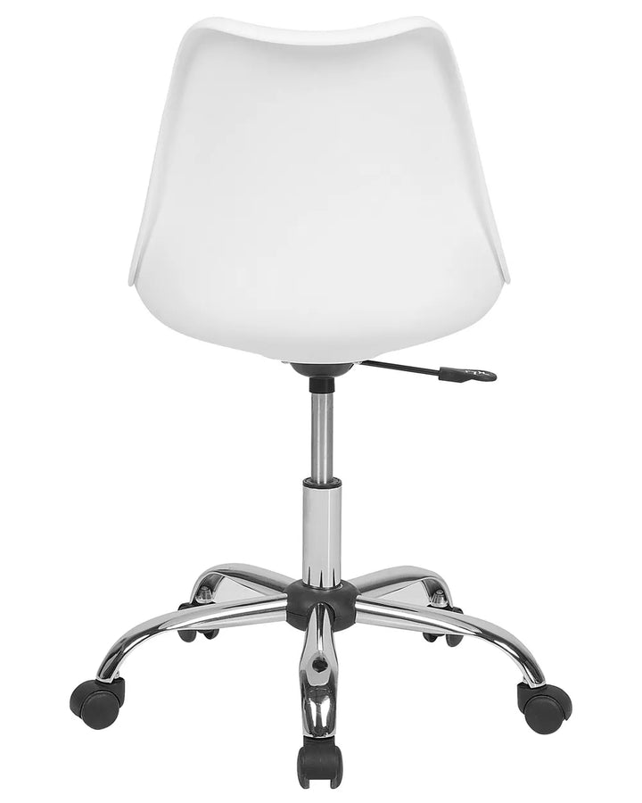 Desk Chair Faux Leather Pink Jasper