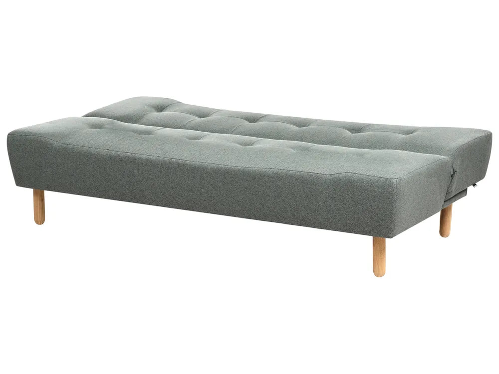Sofa Bed 3 Seater Fabric Green Cianca
