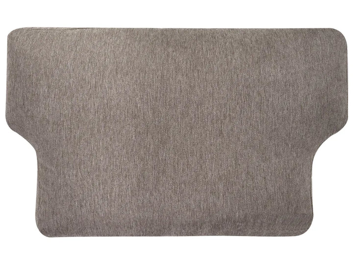 Living Room Set 6 Seater Fabric Brown Zayn