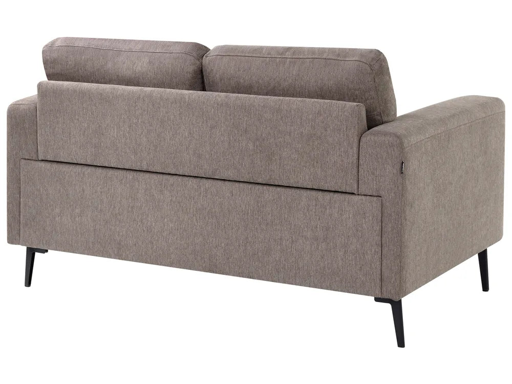 Living Room Set 6 Seater Fabric Brown Zayn