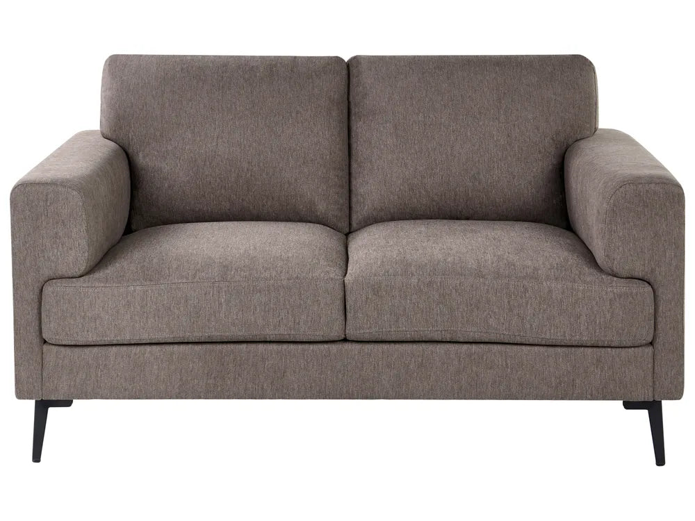 Living Room Set 6 Seater Fabric Brown Zayn