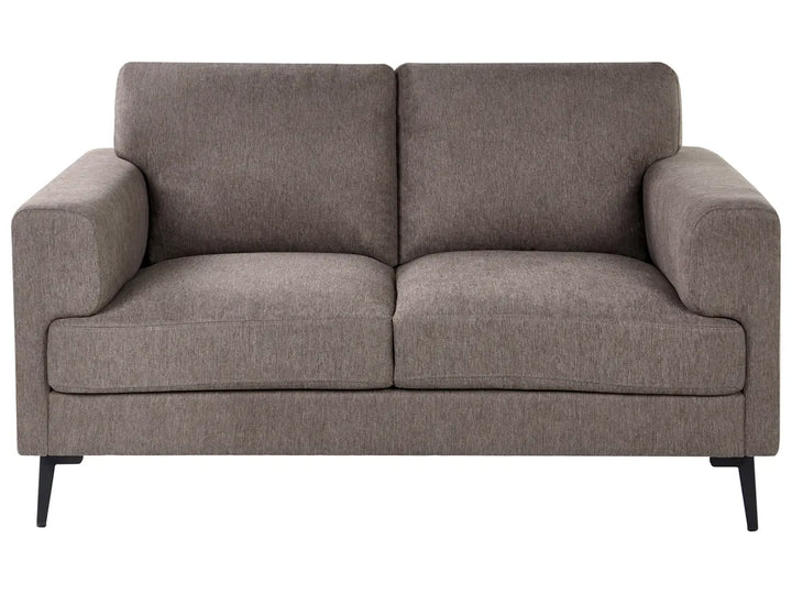 Living Room Set 6 Seater Fabric Brown Zayn