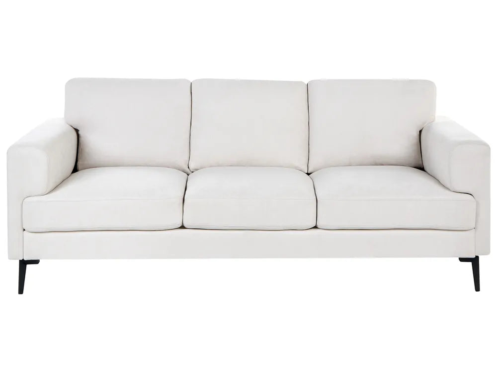 Living Room Set 6 Seater Fabric Light Beige Zayn