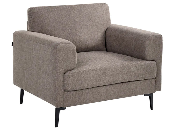Living Room Set 7 Seater Fabric Brown Zayn