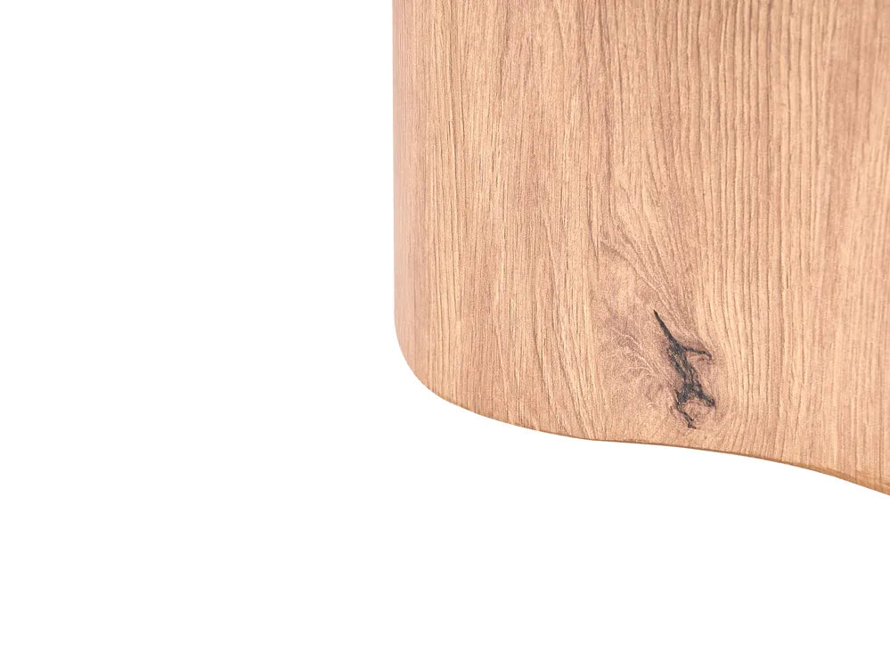 Coffee Table Grey Marble Light Brown Lonan