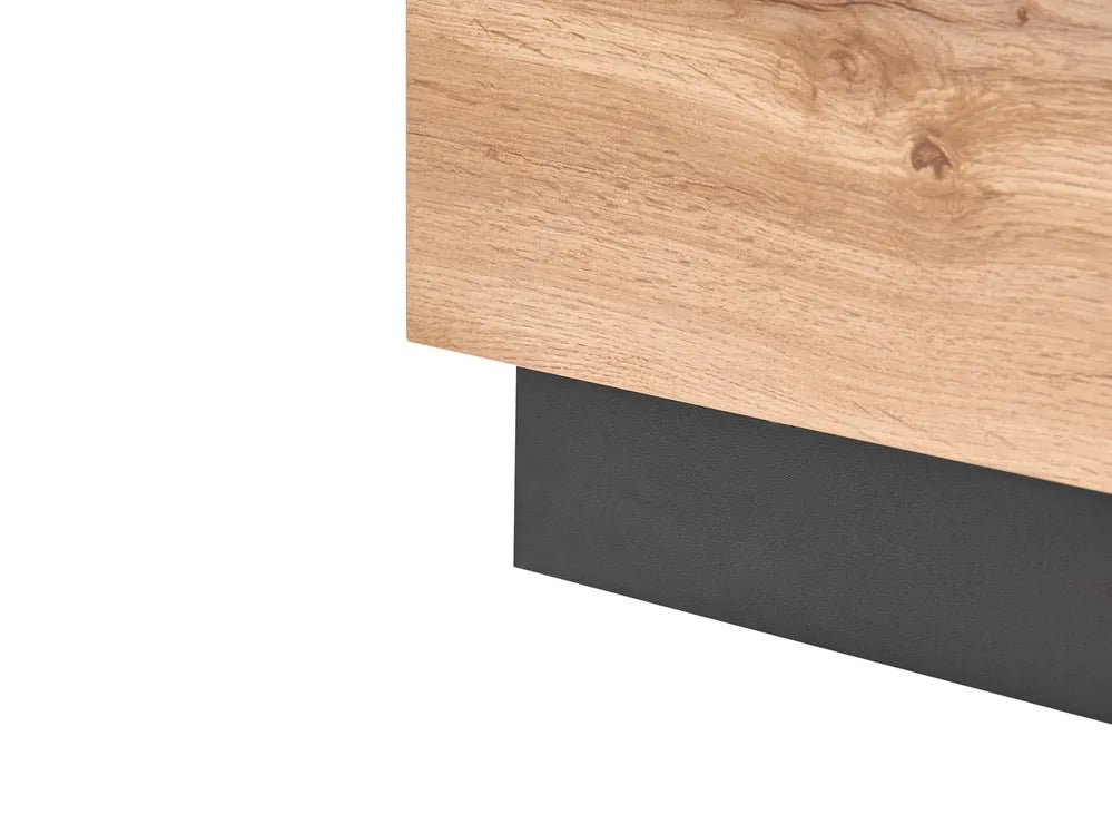 TV Stand Light Brown/ Black Abbie
