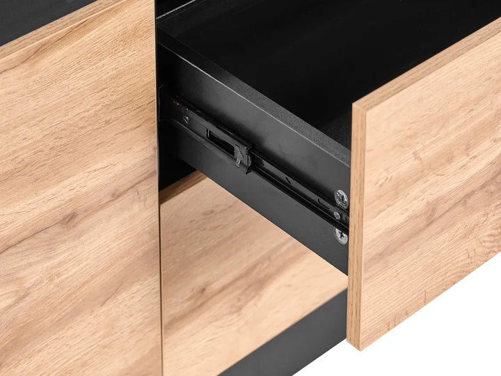 TV Stand Light Brown/ Black Abbie