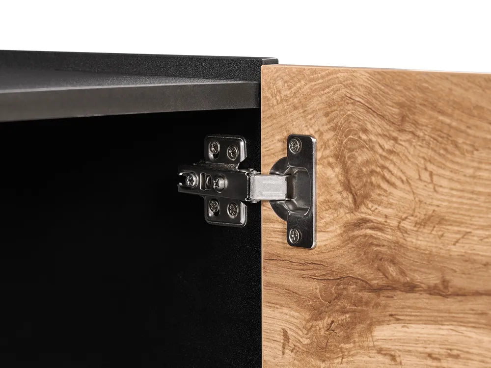 TV Stand Light Brown/ Black Abbie