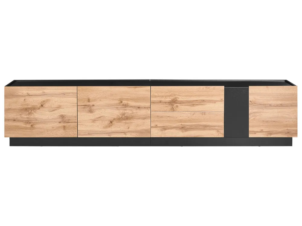 TV Stand Light Brown/ Black Abbie