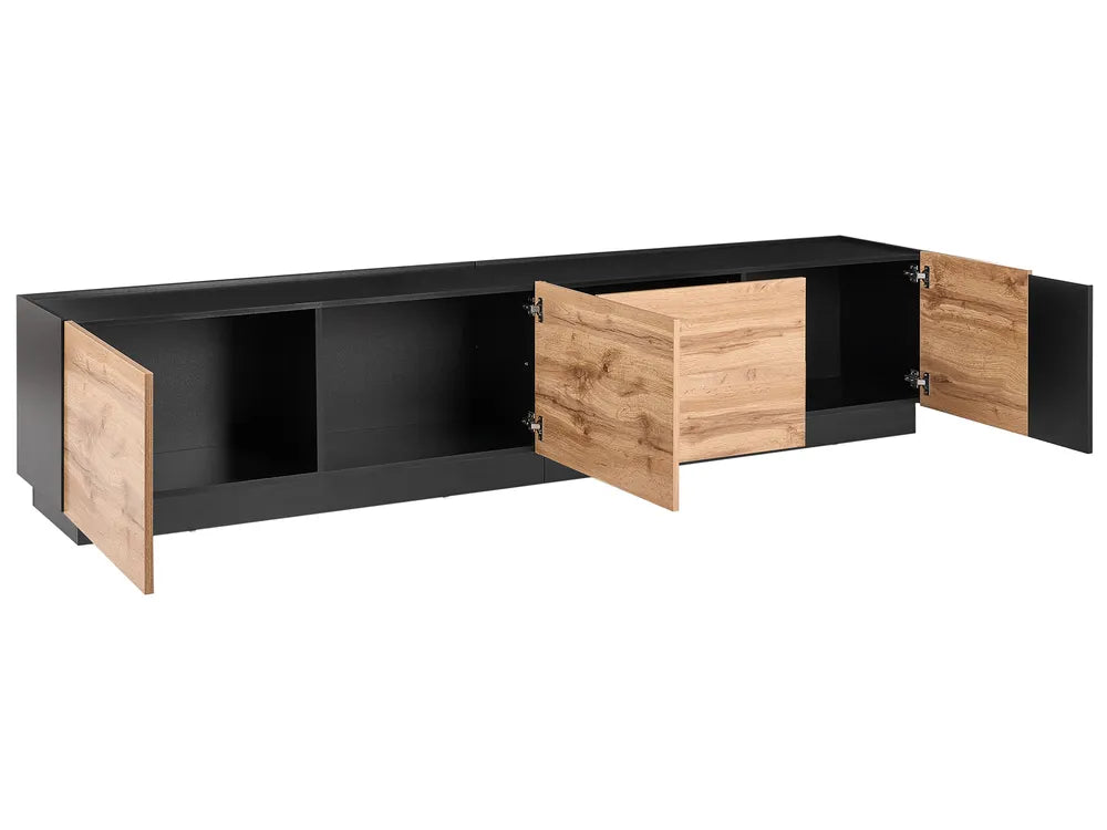TV Stand Light Brown/ Black Abbie