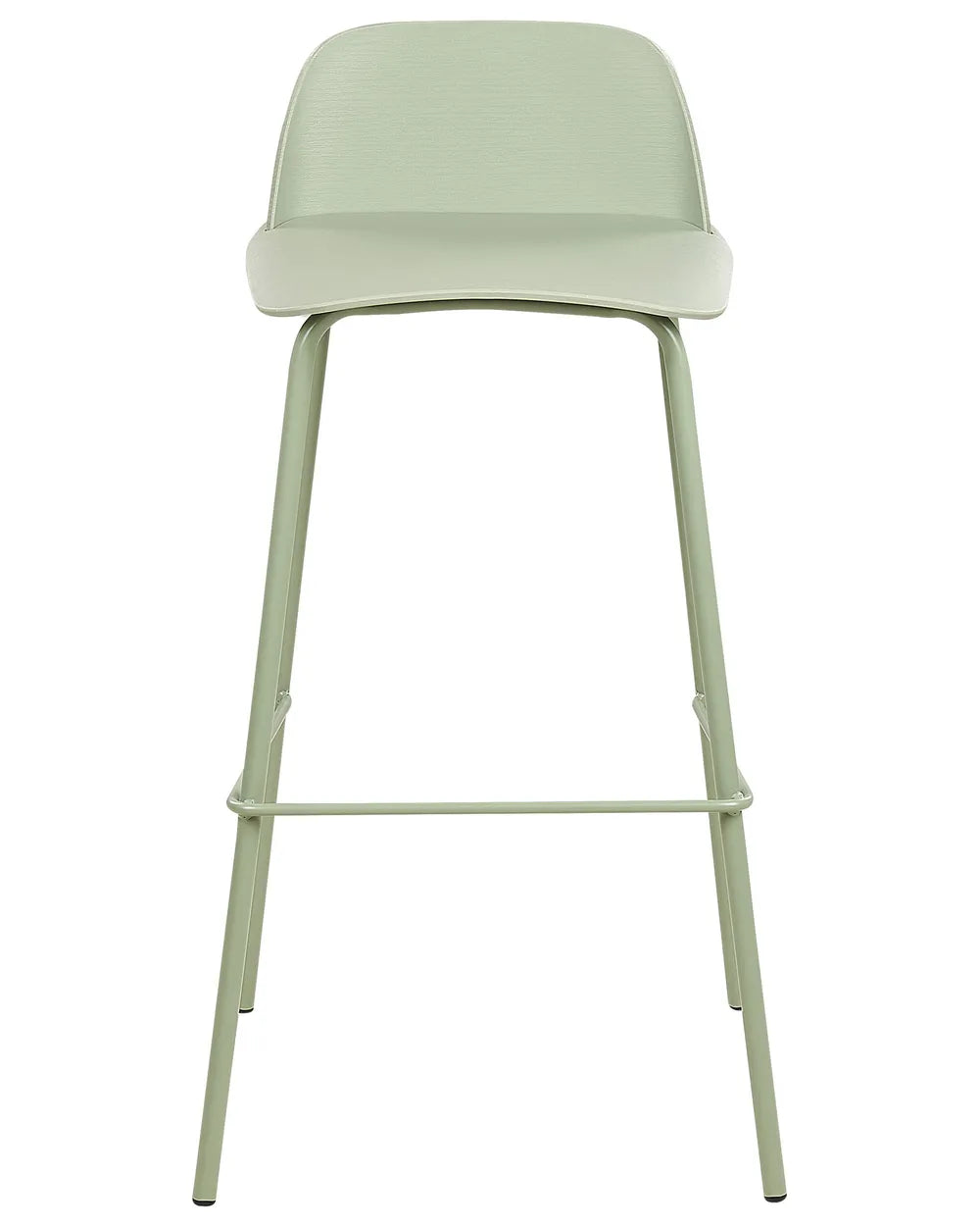 Set of 4 Bar Chairs Light Green Healey