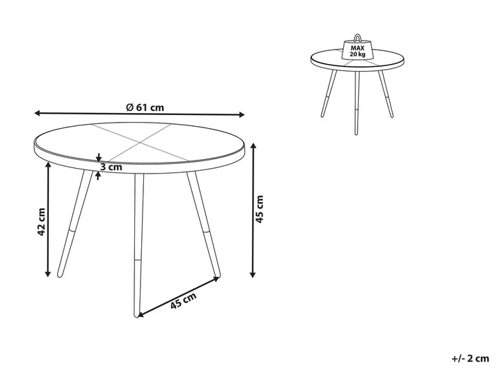 Coffee Table Dark Ash Wood Kiea