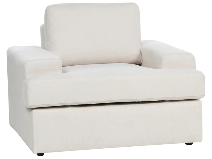 Living Room Set 4 Seater Fabric Light Beige Milnor