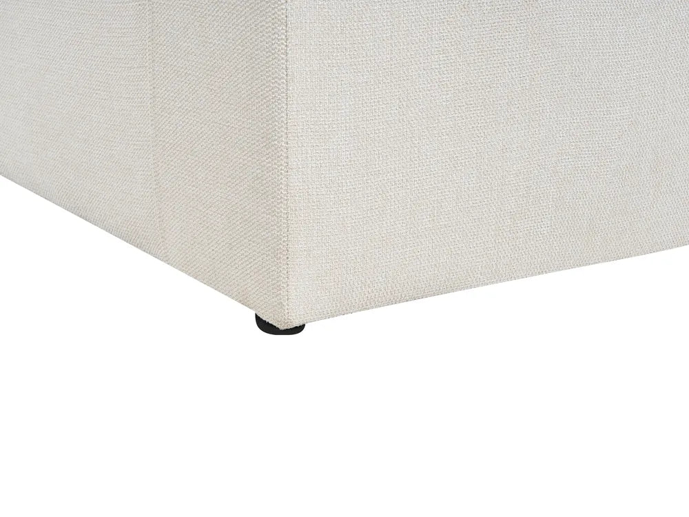 Living Room Set 4 Seater Fabric Light Beige Milnor