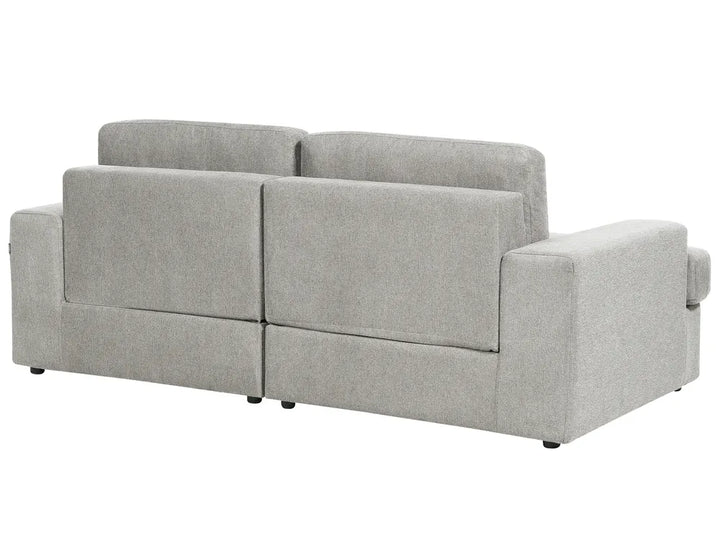 Living Room Set 4 Seater Fabric Light Grey Milnor