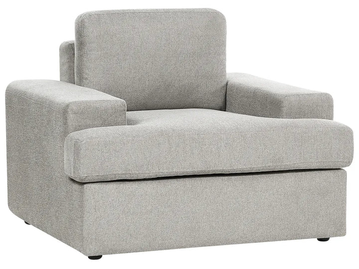 Living Room Set 4 Seater Fabric Light Grey Milnor
