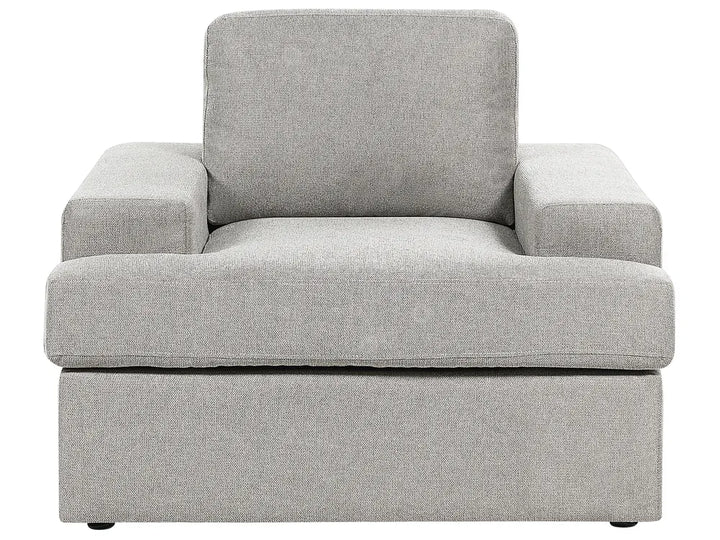 Living Room Set 4 Seater Fabric Light Grey Milnor