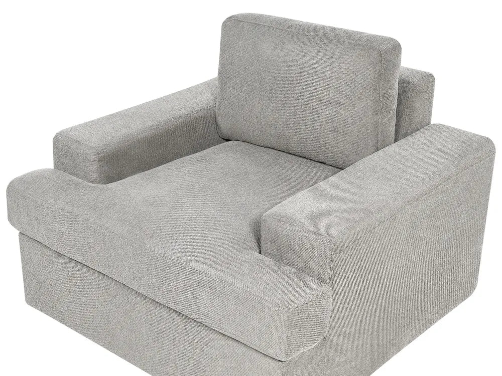 Living Room Set 4 Seater Fabric Light Grey Milnor