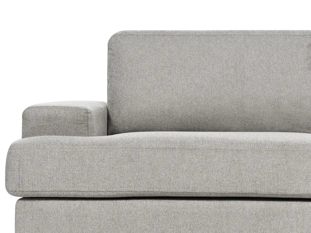 Living Room Set 4 Seater Fabric Light Grey Milnor