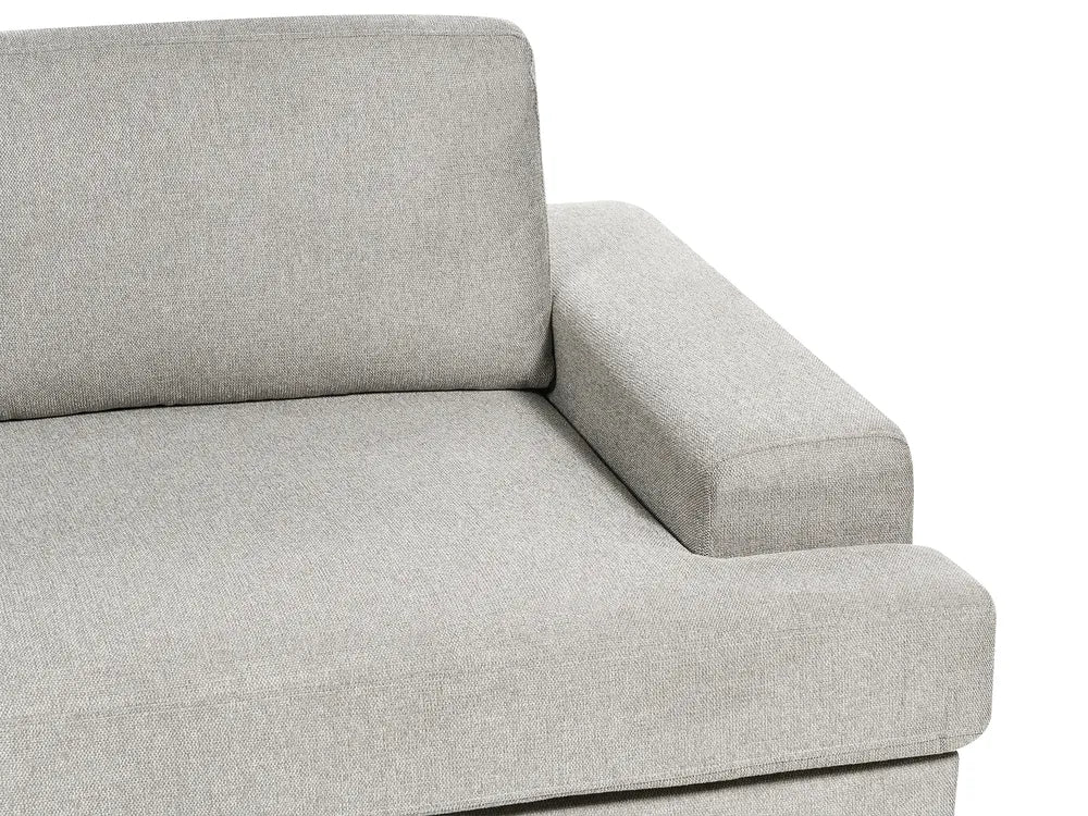 Living Room Set 4 Seater Fabric Light Grey Milnor