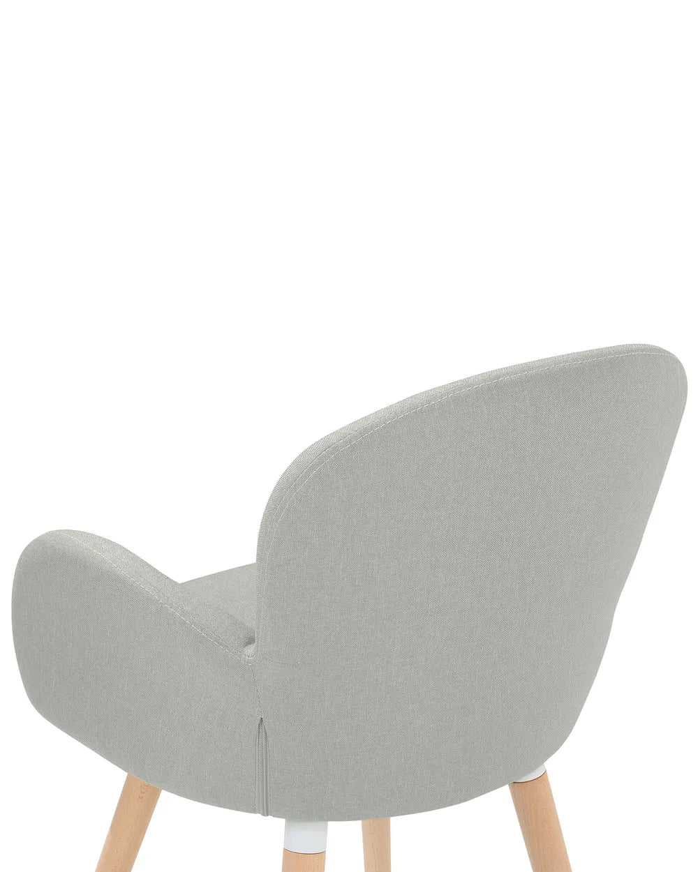 Set of 2 Dining Chairs Fabric Light Grey Arshanti