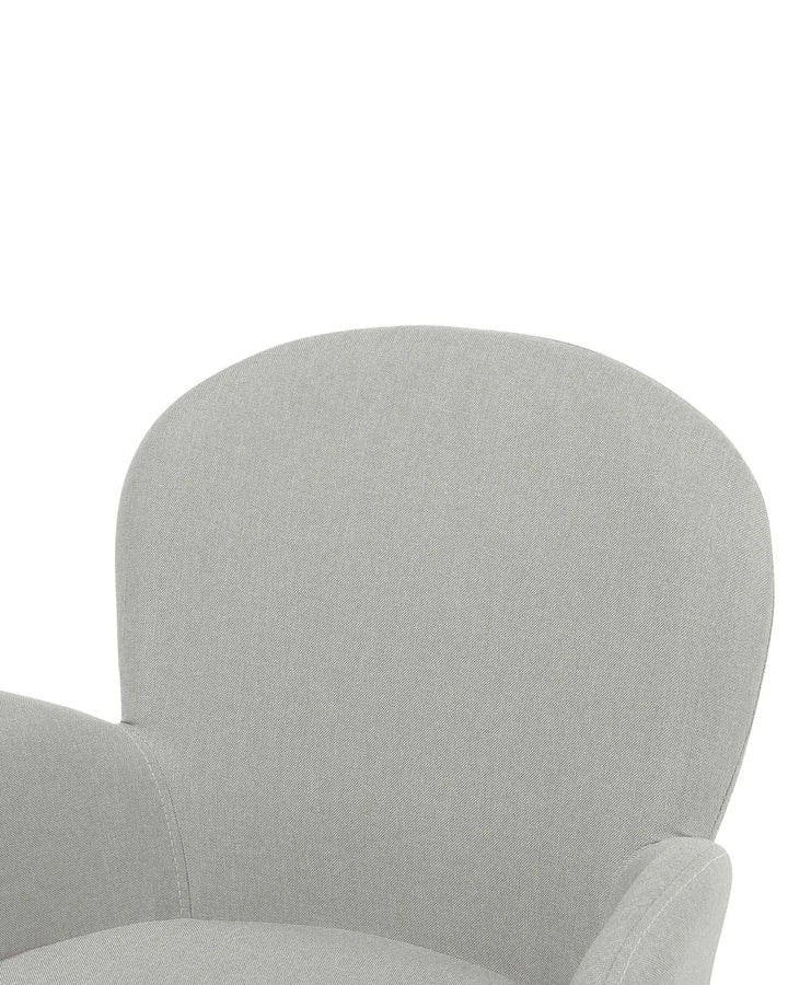 Set of 2 Dining Chairs Fabric Light Grey Arshanti