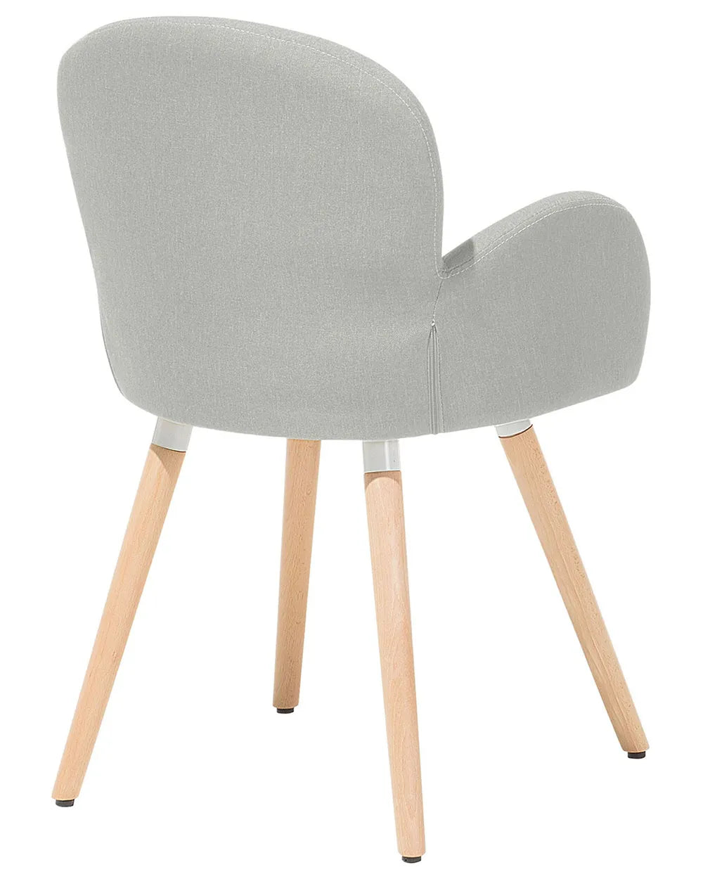 Set of 2 Dining Chairs Fabric Light Grey Arshanti