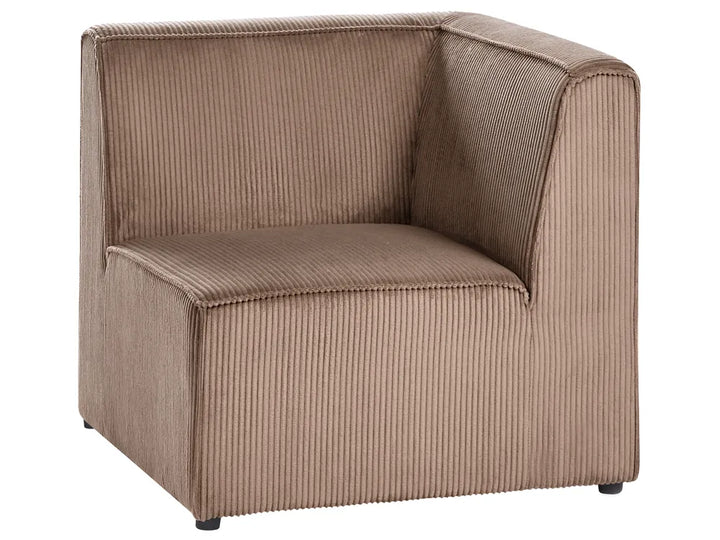 Modular Corner Sofa 4 Seater Left Hand Sand Beige Corduroy Ilkeston