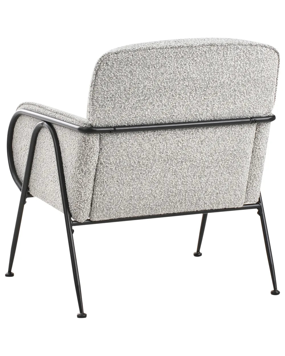 Armchair Fabric Black/ White Cadin