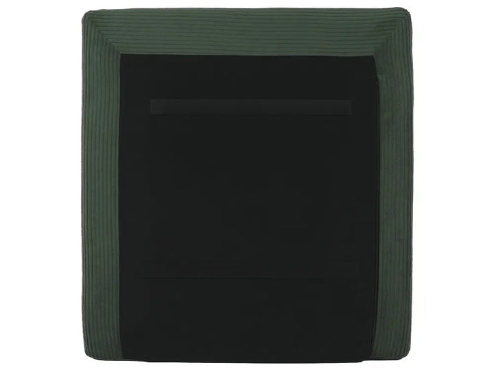 Modular Corner Sofa 3 Seater Corduroy Dark Green Right Hand Nyhan