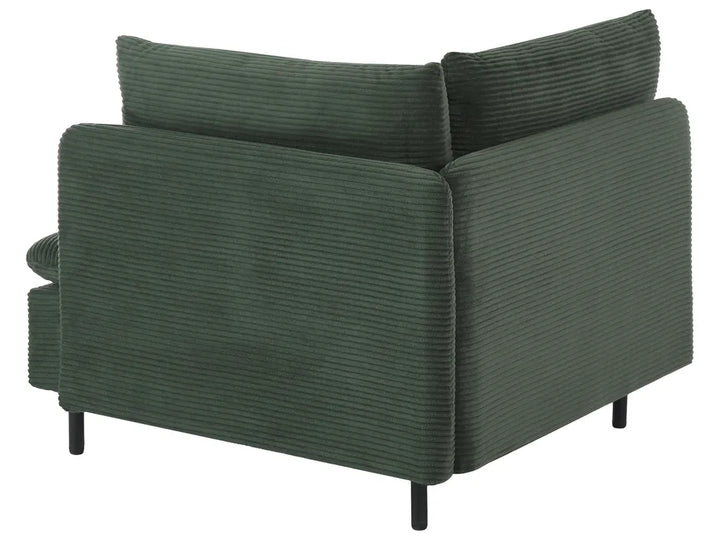 Modular Sofa 3 Seater Corduroy Dark Green Nyhan