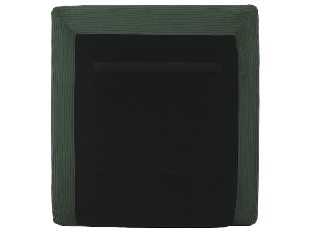 Modular Sofa 3 Seater Corduroy Dark Green Nyhan