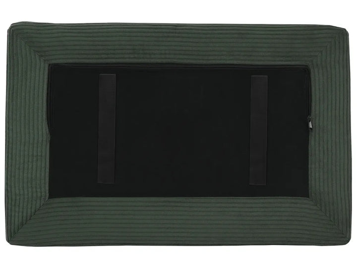 Modular Corner Sofa 3 Seater Corduroy Dark Green Left Hand Nyhan