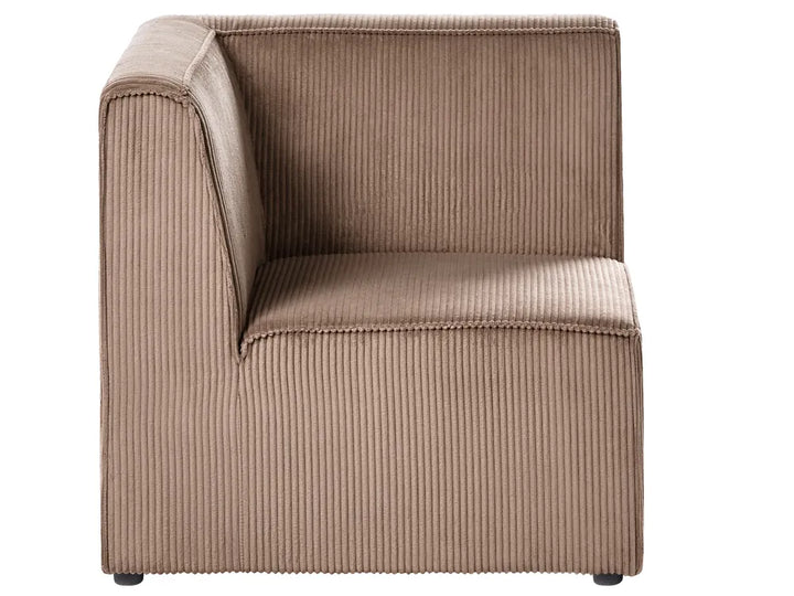 Modular Corner Sofa 4 Seater Right Hand Sand Beige Corduroy Ilkeston