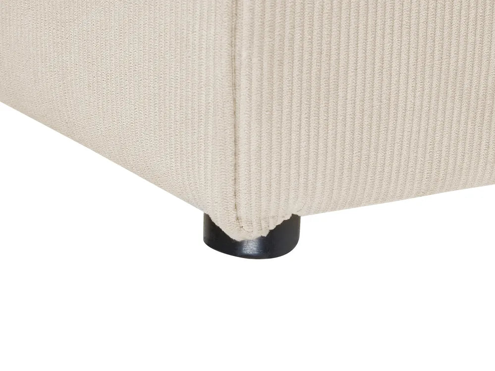 Modular Sofa 2 Seater Light Beige Corduroy Ilkeston
