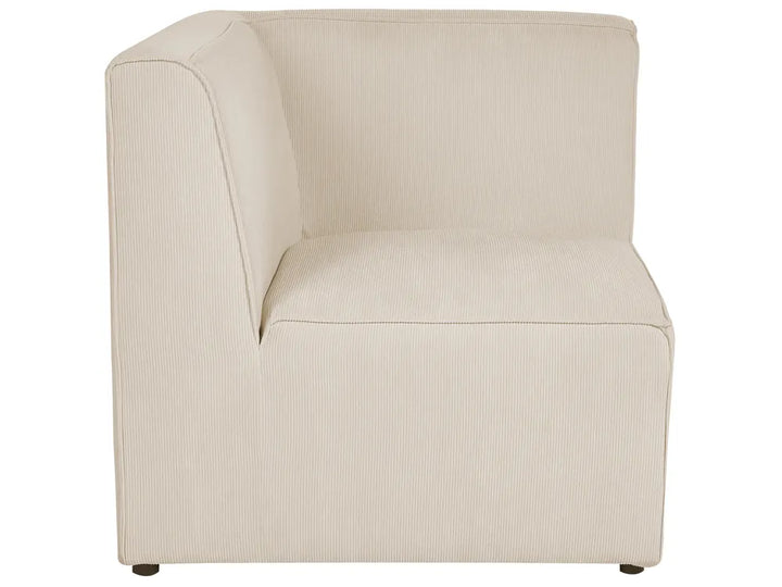 Modular Sofa 2 Seater Light Beige Corduroy Ilkeston