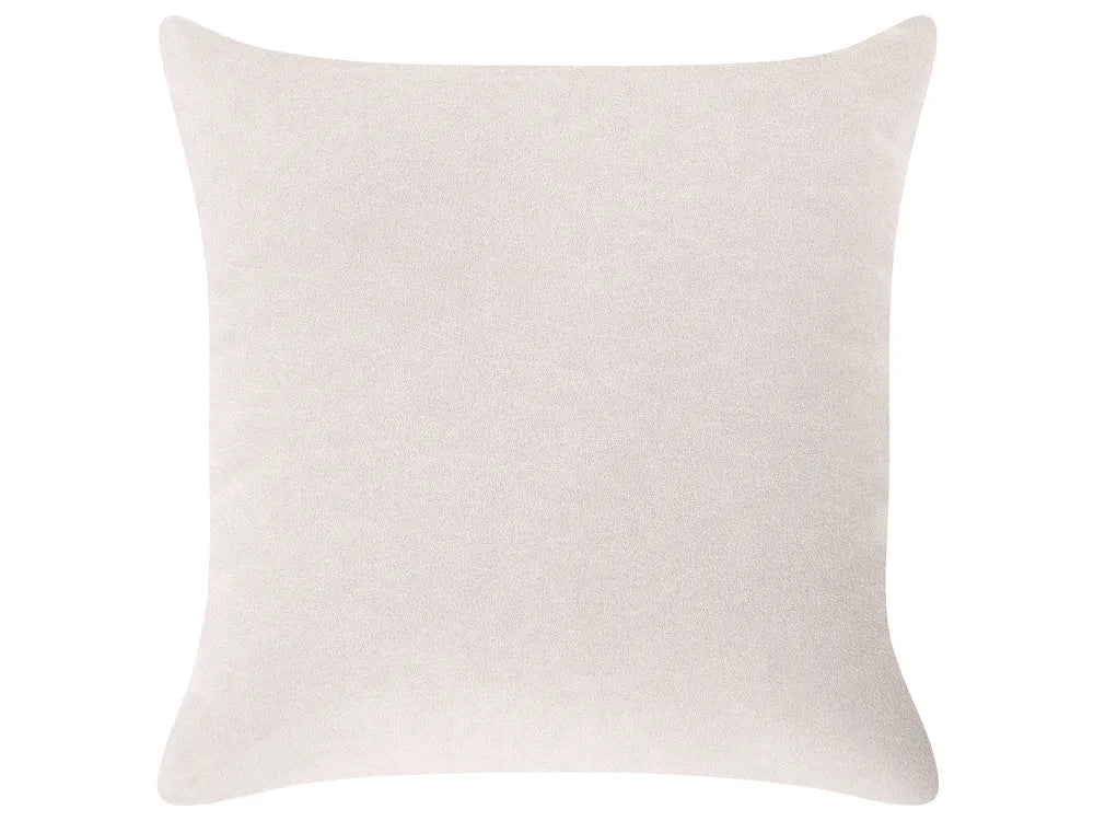 Sofa with Ottoman Fabric Light Beige Osmond