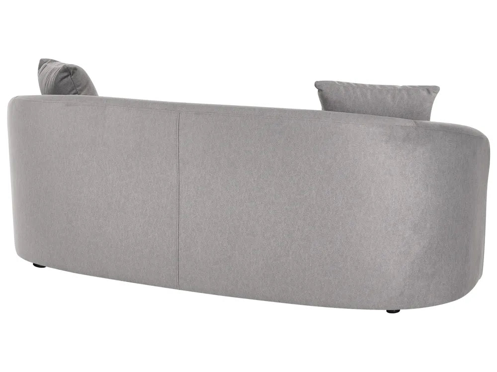 Sofa with Ottoman Fabric Grey Osmond