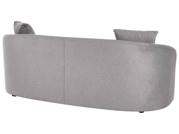 Sofa with Ottoman Fabric Grey Osmond