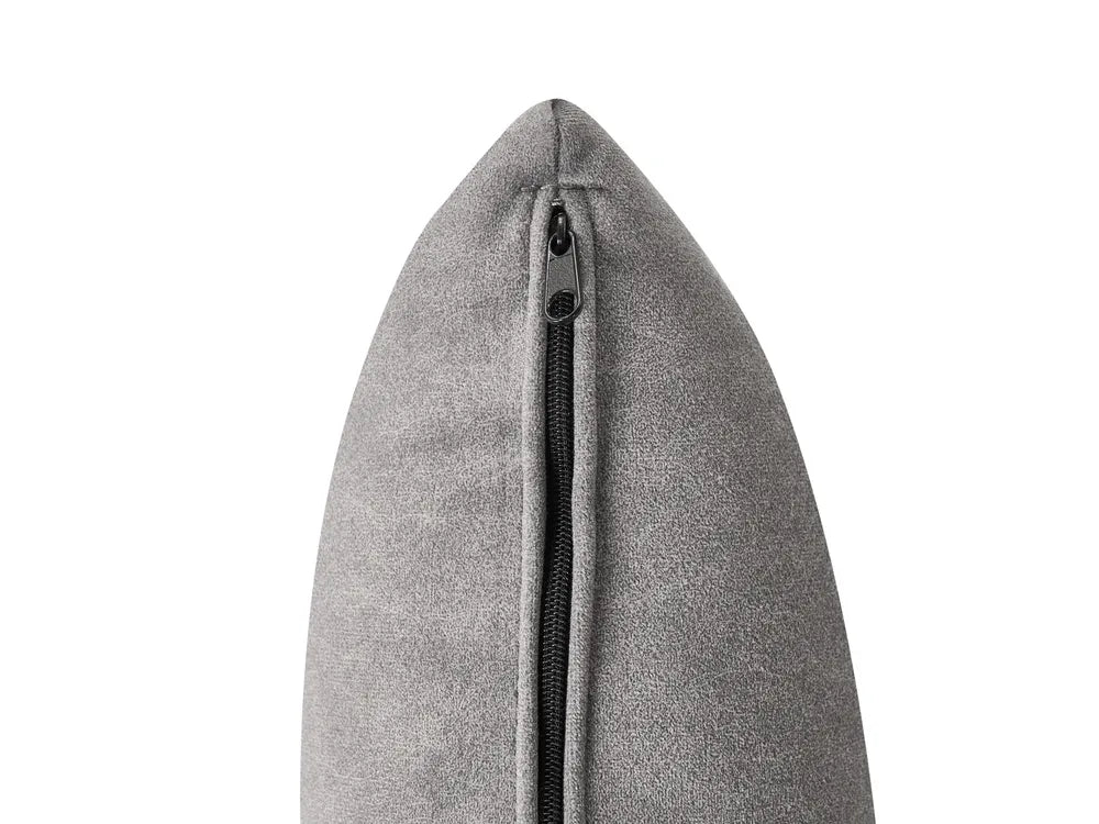 Sofa with Ottoman Fabric Grey Osmond