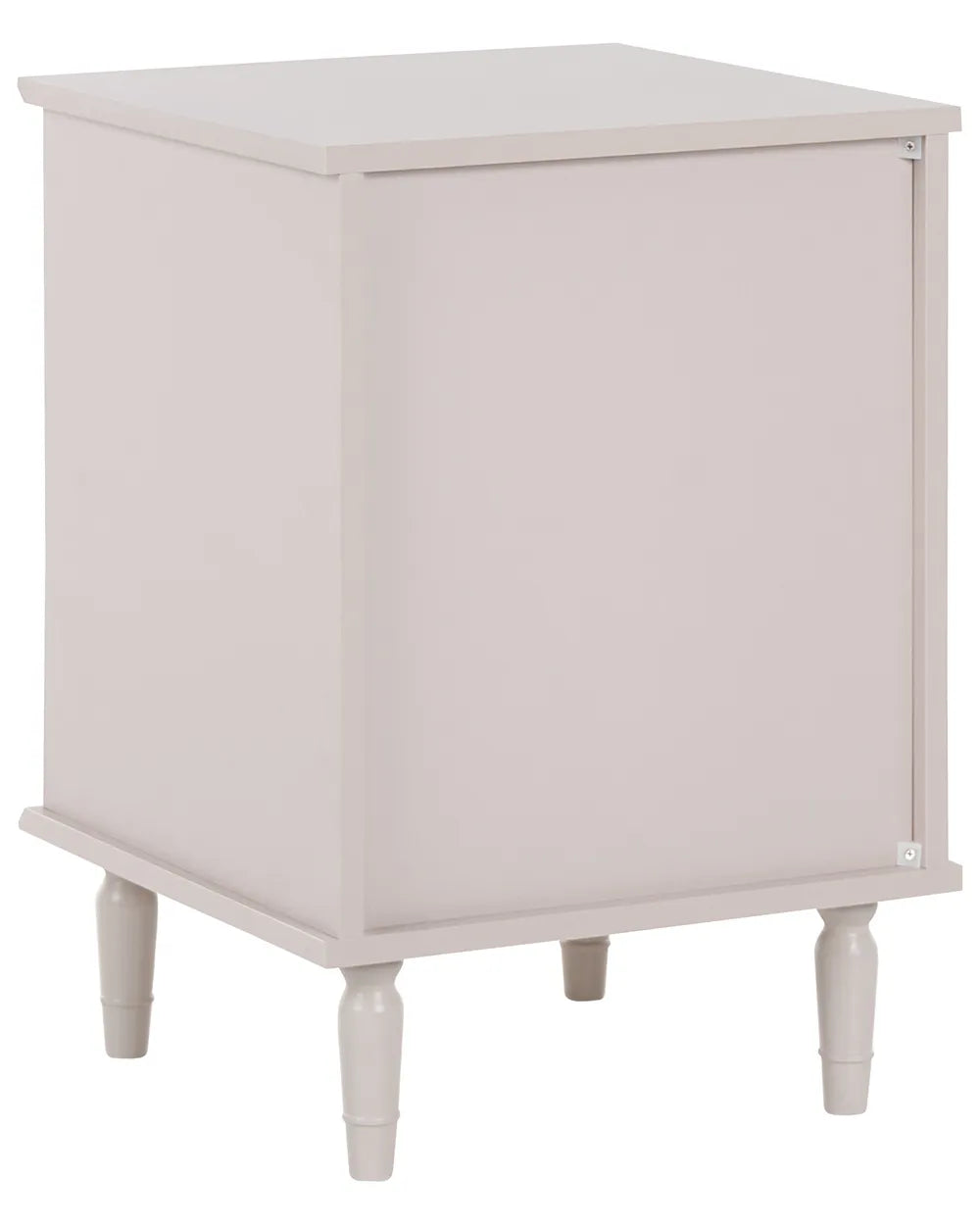 3 Drawer Bedside Table Beige Pippa