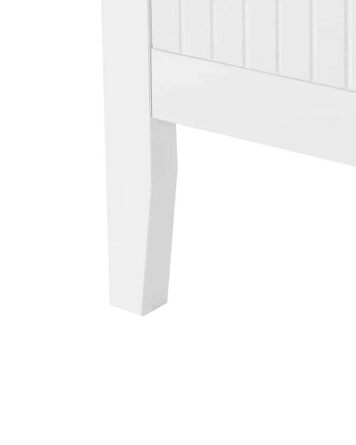 3 Drawer Bedside Table White Bonnie