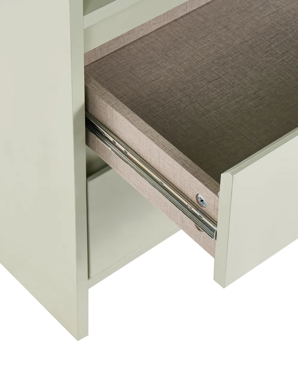2 Drawer Bedside Table Light Green Mahlea