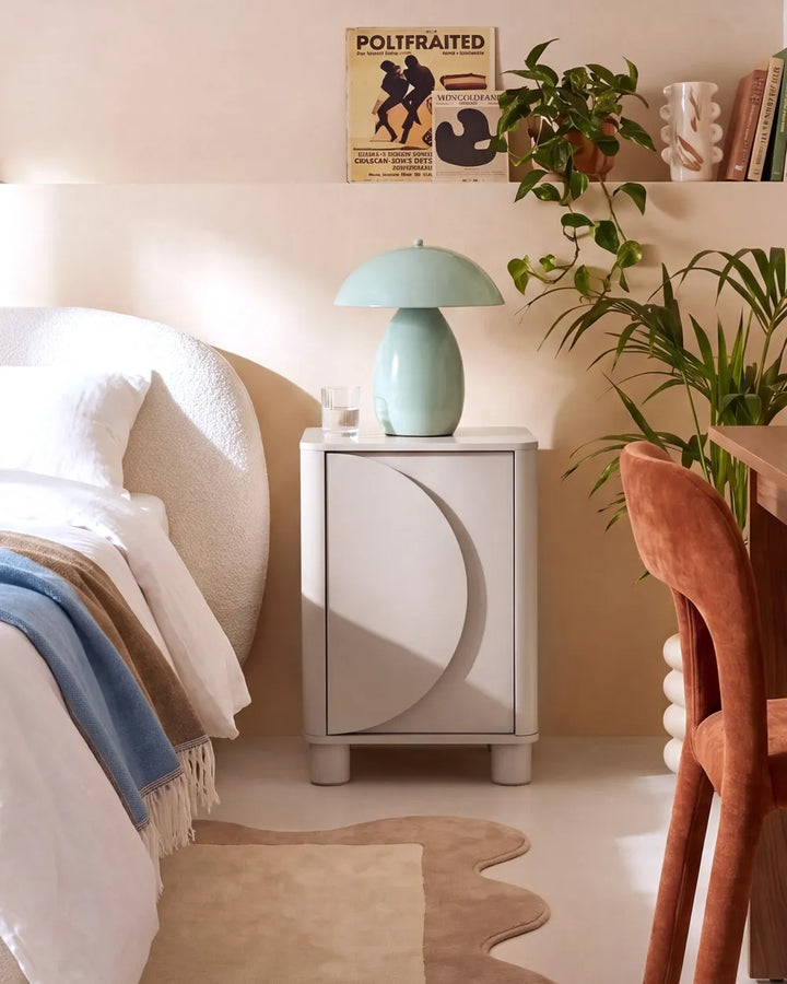 Bedside Table Beige Markele