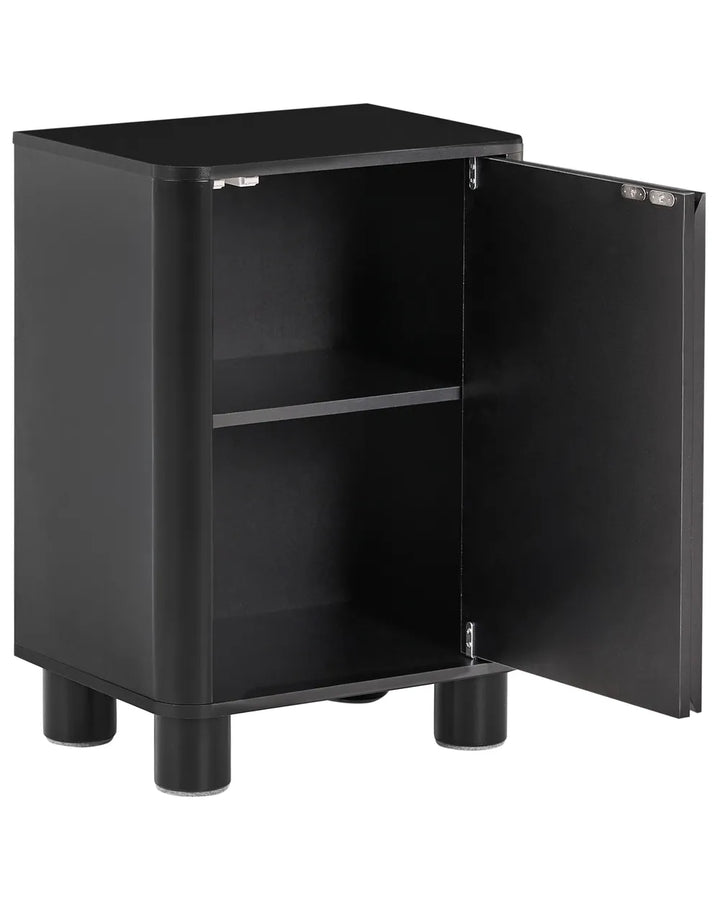 Bedside Table Black Markele