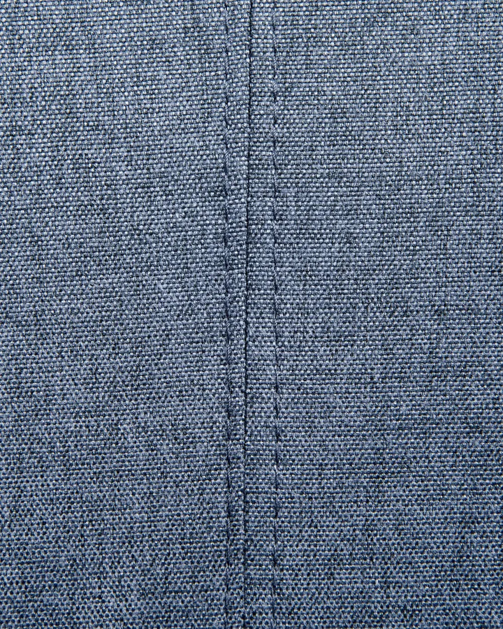 Set of 2 Dining Chairs Fabric Navy Blue Sitarski
