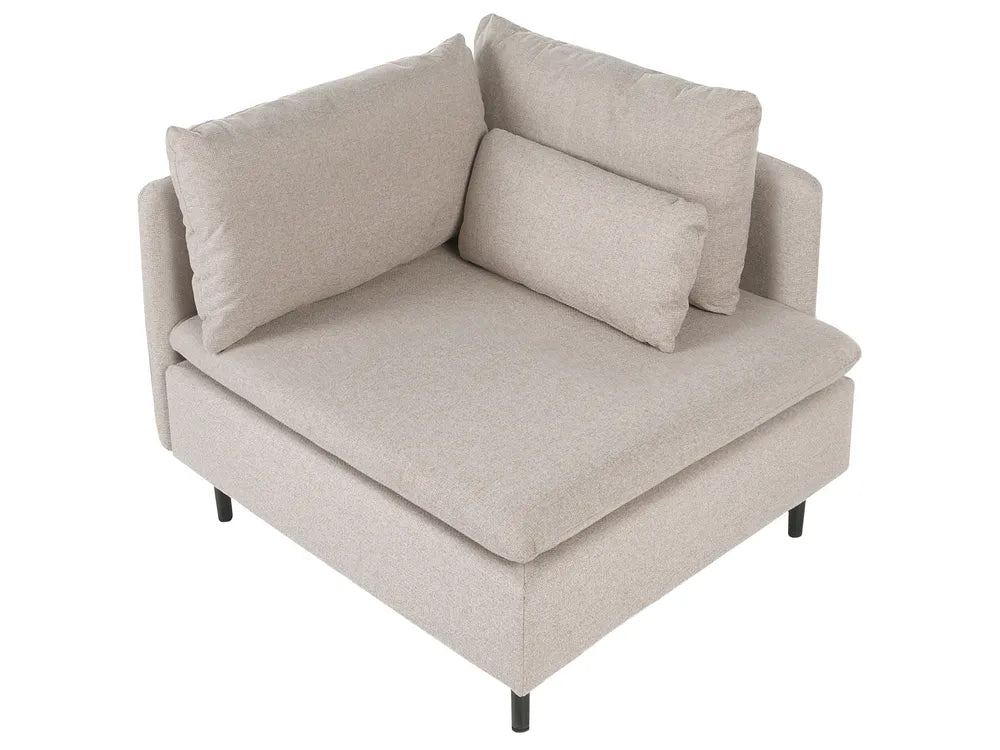 Modular Sofa 2 Seater Fabric Beige Nyhan