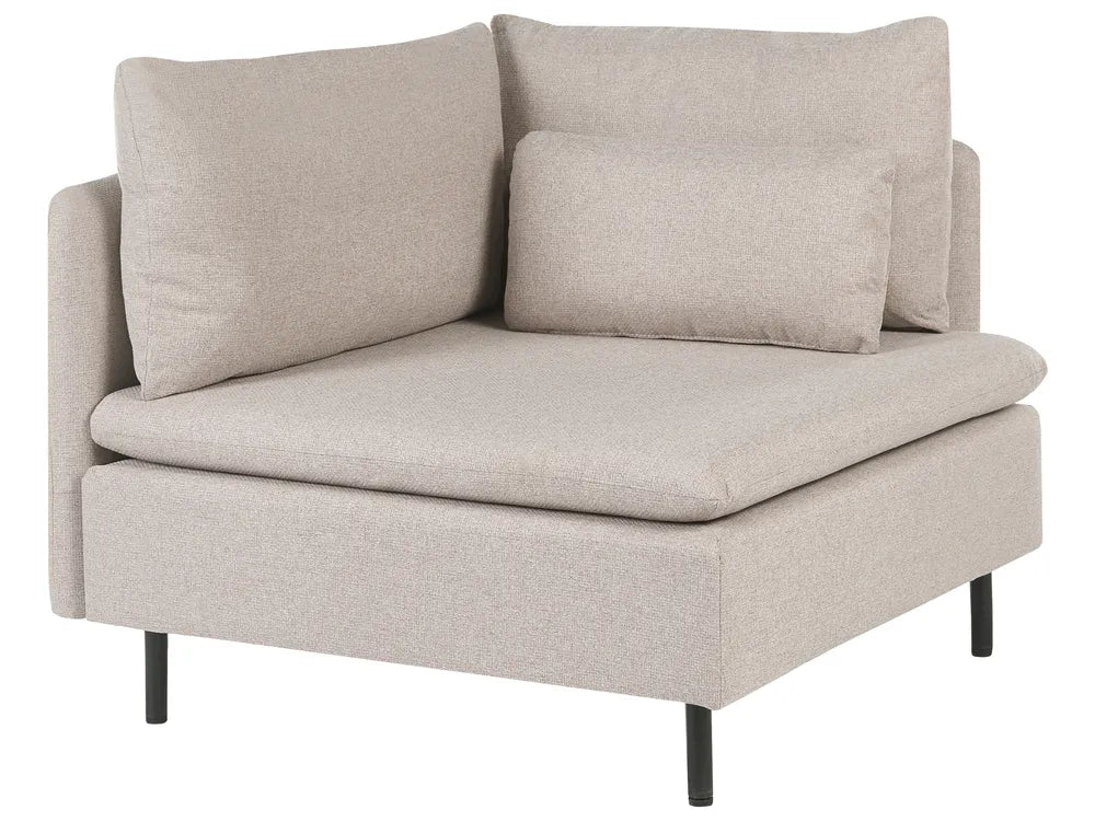Modular Sofa 2 Seater Fabric Beige Nyhan