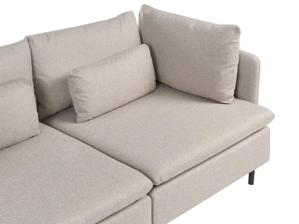 Modular Sofa 2 Seater Fabric Beige Nyhan